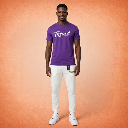 Théard Royal Purple Signature Set – T-Shirt & Joggers