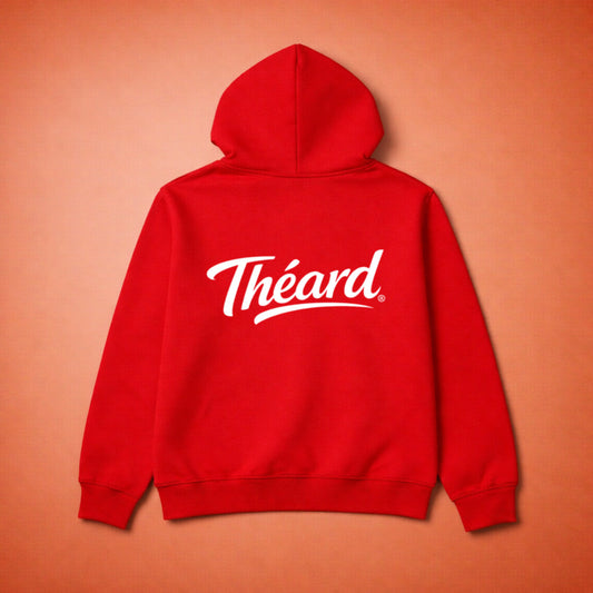 Théard Signature Zip Hoodie – Red