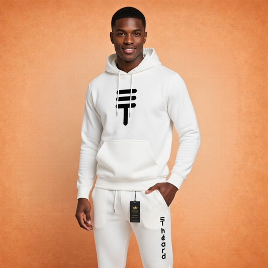 Théard Icon Hoodie & Jogger Set – White Edition