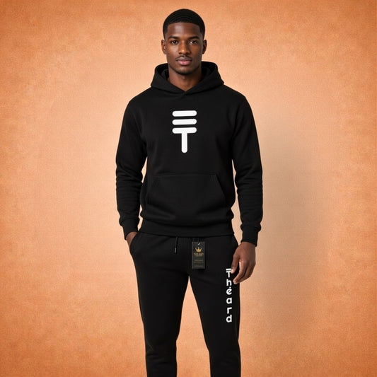 Théard Icon Hoodie & Jogger Set – Black Edition