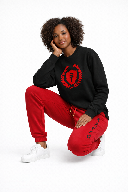 Théard Shield Black & Red Sweatsuit