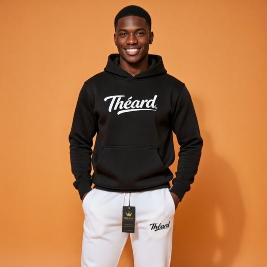 Théard Signature Hoodie Set – Black & White