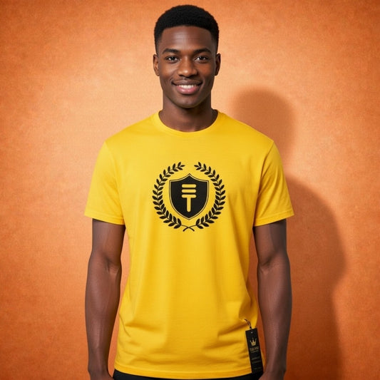 Théard Shield Emblem T-Shirt (Sun Yellow/Black)