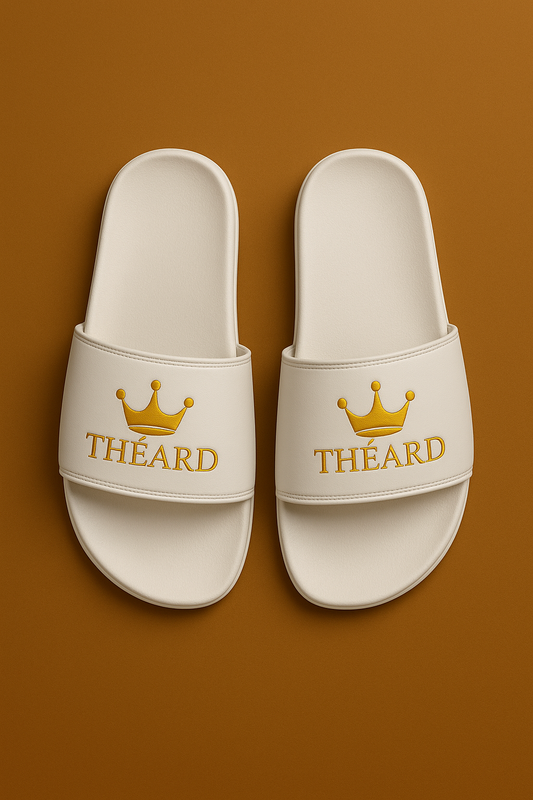 Theárd Monogram Prestige Slides (White Base) Men