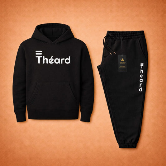 Théard Classic Hoodie & Jogger Set – Black Edition