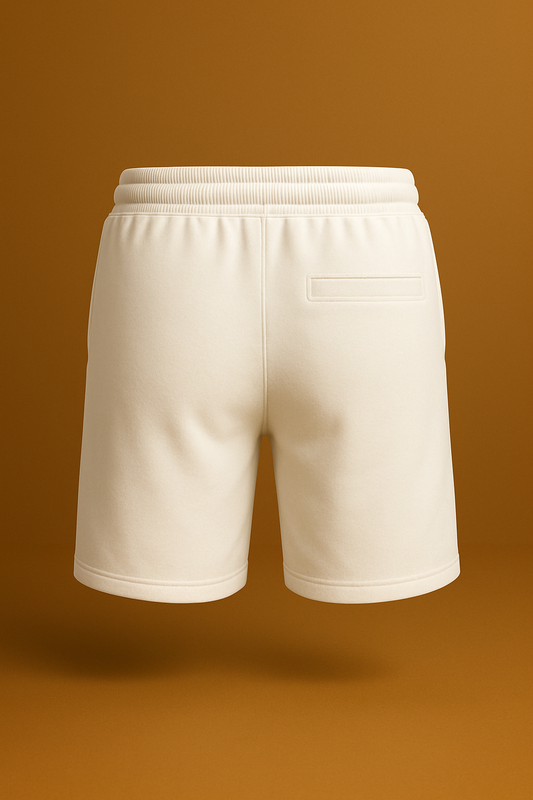 Théard Signature White Shorts – Gold TH Emblem
