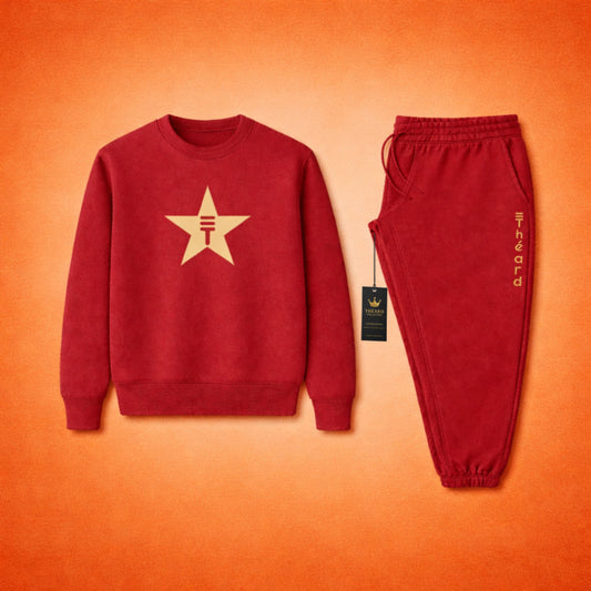 Théard Star Royal Sweatsuit (Red & Gold)