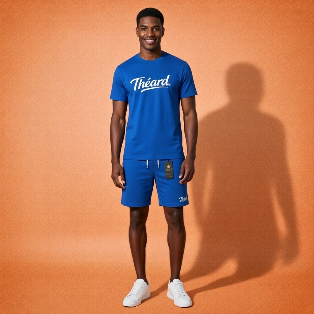 Théard Shield Blue Tee & Short Set