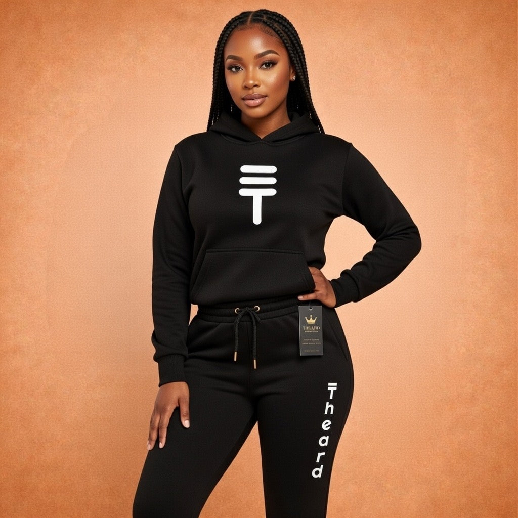 Théard Icon Hoodie & Jogger Set – Black Edition