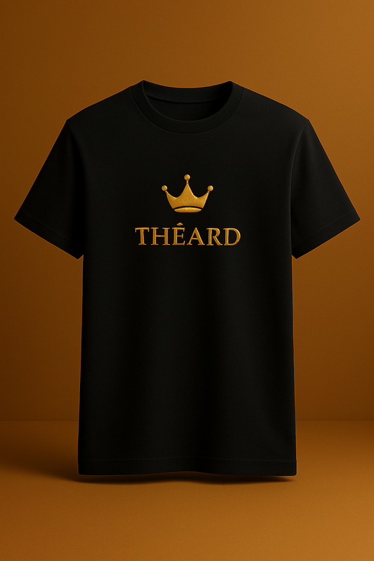 Théard Royal Black T-Shirt – Crown & Logo