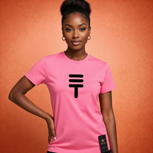 Théard Icon T-Shirt (Blush Pink/Black)