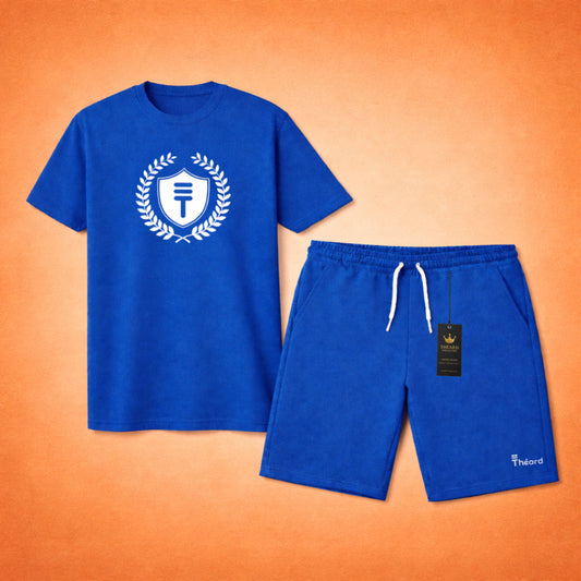 Théard Shield Blue Tee & Short Set