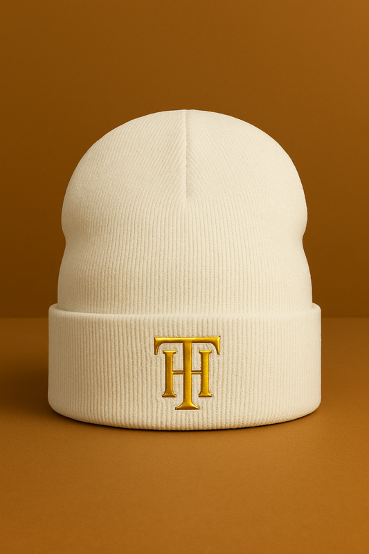 Théard Signature Beanie – Gold TH Emblem