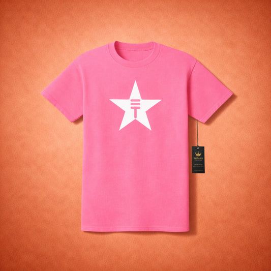 Théard Star T-Shirt (Blush Pink/White)