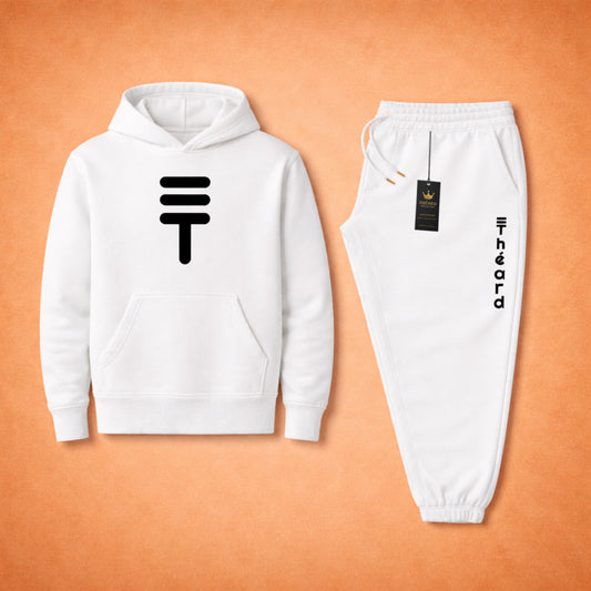 Théard Icon Hoodie & Jogger Set – White Edition