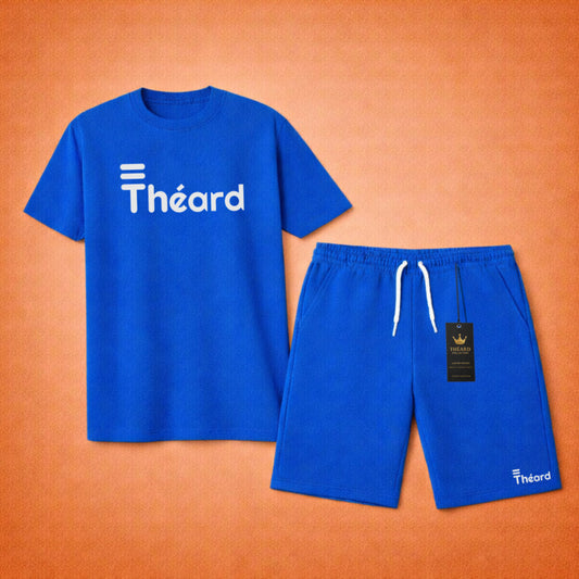 Théard Classic Tee & Short Set – Royal Blue Edition