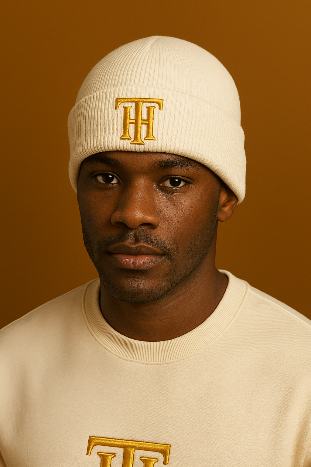 Théard Signature Beanie – Gold TH Emblem