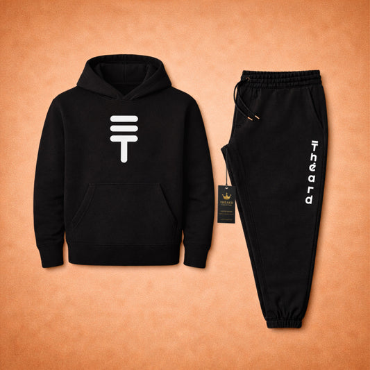 Théard Icon Hoodie & Jogger Set – Black Edition