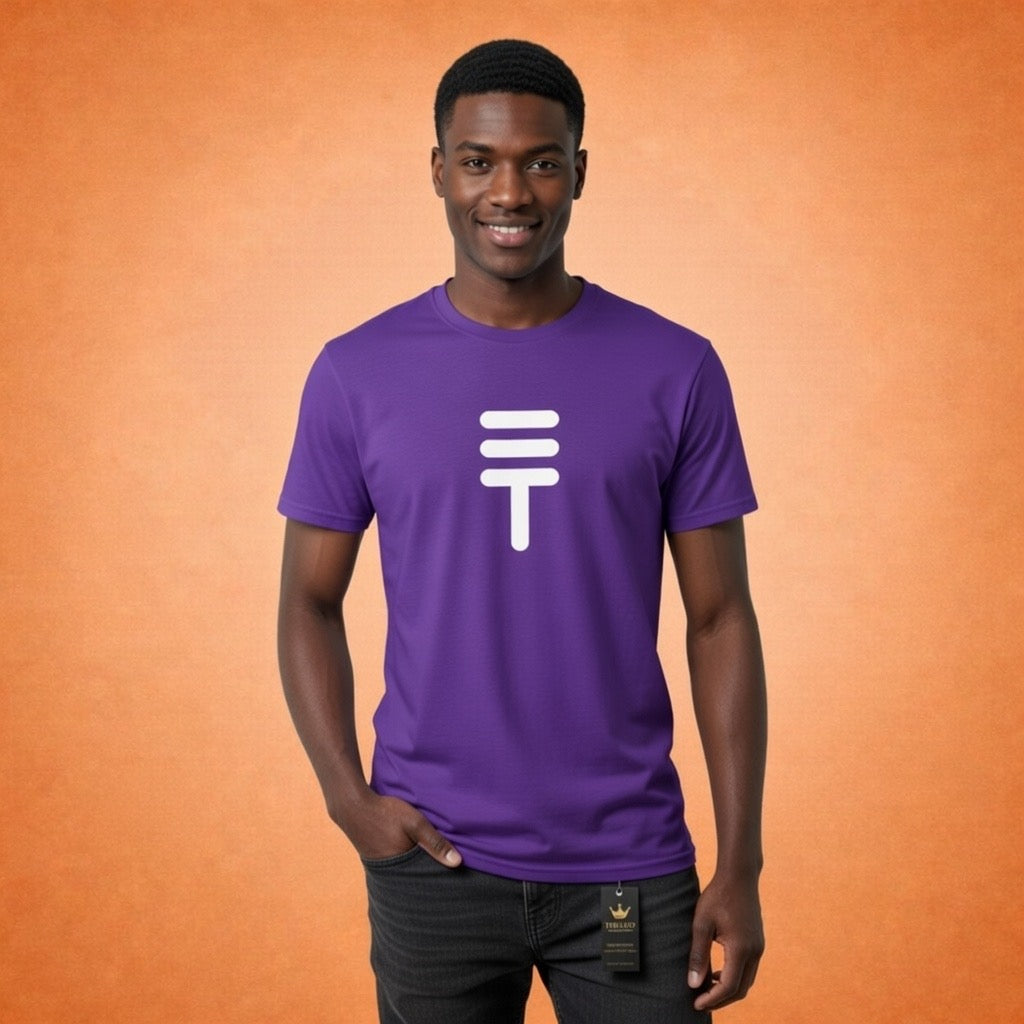 Théard Icon T-Shirt (Royal Purple/White)