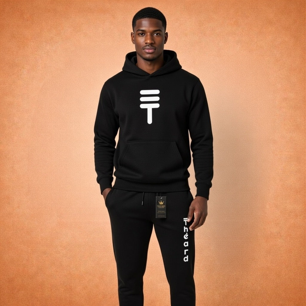 Théard Icon Hoodie & Jogger Set – Black Edition
