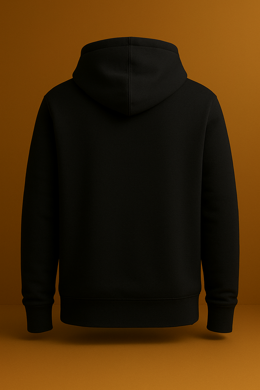 Théard Royal Black Hoodie – Crown & Gold Logo
