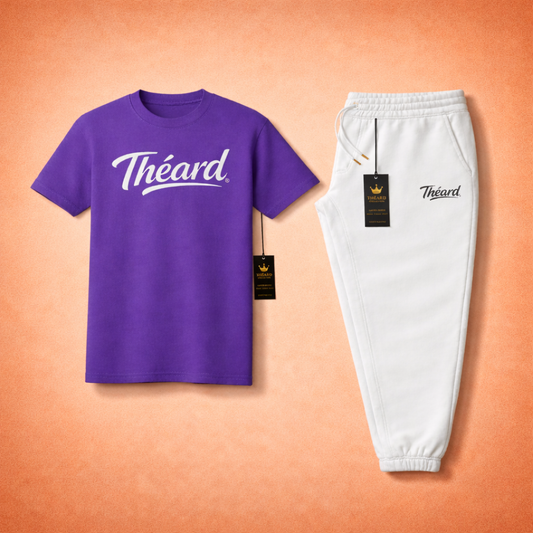 Théard Royal Purple Signature Set – T-Shirt & Joggers