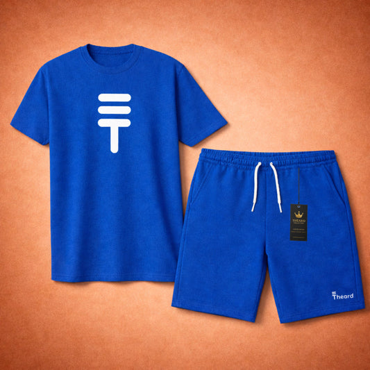 Théard Icon Tee & Short Set – Royal Blue Edition