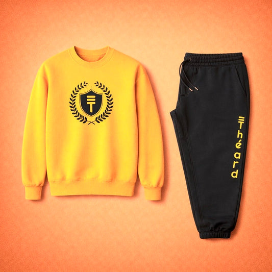 Théard Shield Sweatsuit (Gold & Black)